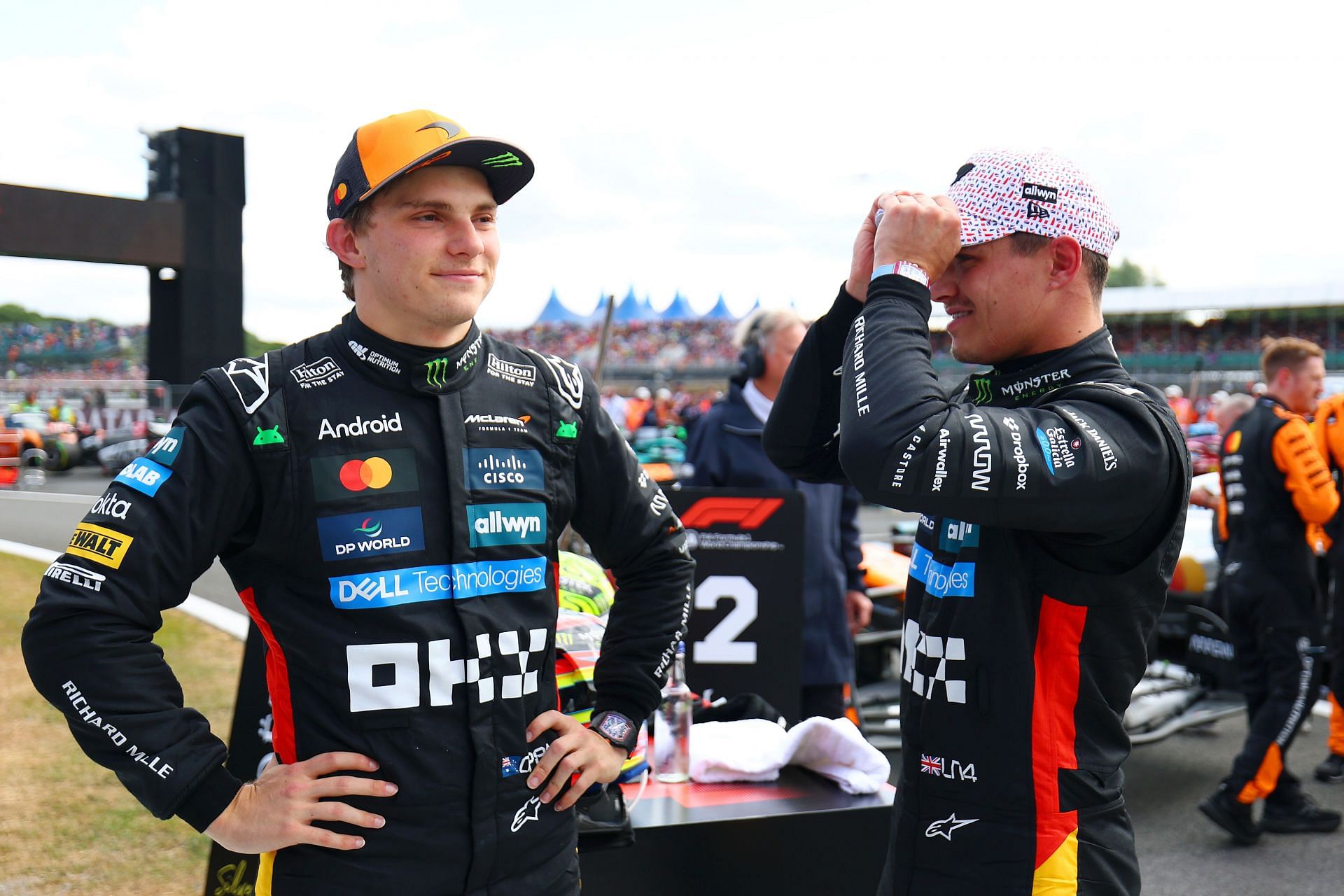 Oscar Piastri and Lando Norris after the British Grand Prix - Source: Getty